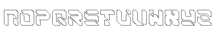 SAIBA-45 Outline Font LOWERCASE