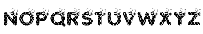 SAVE THE HONEYBEE Font UPPERCASE