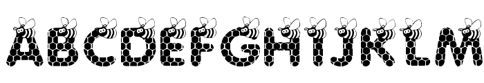 SAVE THE HONEYBEE Font LOWERCASE