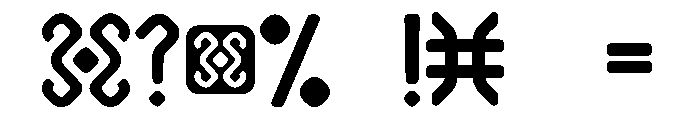 Sabada Demibold Font OTHER CHARS