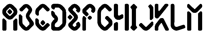 Sabada Demibold Font UPPERCASE