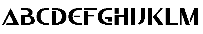 SaberRegular Font UPPERCASE