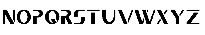 SaberRegular Font UPPERCASE