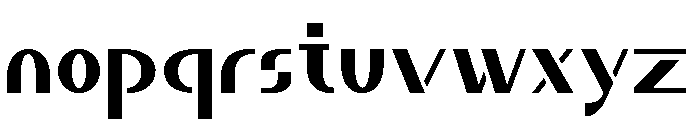 SaberRegular Font LOWERCASE