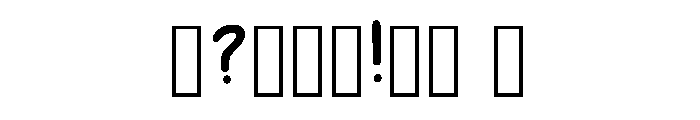 Sabsfont Regular Font OTHER CHARS