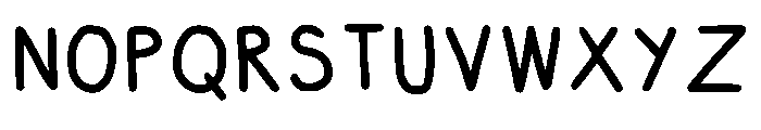 Sabsfont Regular Font UPPERCASE