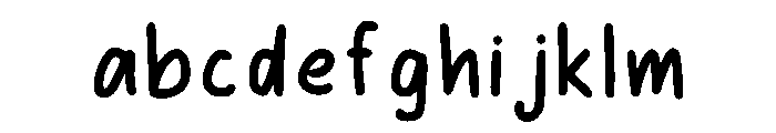 Sabsfont Regular Font LOWERCASE
