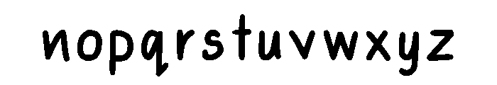 Sabsfont Regular Font LOWERCASE