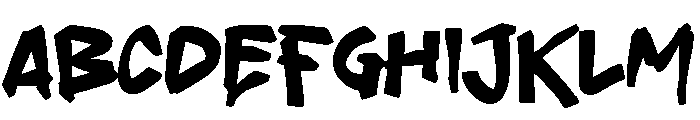 Sabstreet Font UPPERCASE