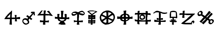 SacredOldSymbols Font LOWERCASE
