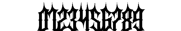 Sacrifice Regular Font OTHER CHARS
