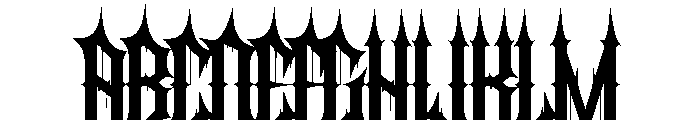 Sacrifice Regular Font UPPERCASE
