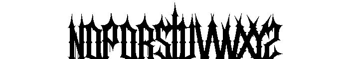 Sacrifice Regular Font LOWERCASE