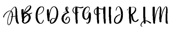 Sadboy Font UPPERCASE