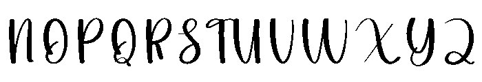 Sadboy Font UPPERCASE