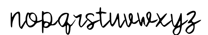 Sadesty Writing Font LOWERCASE