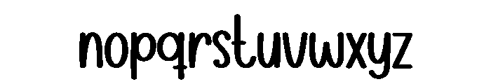 Safana Font LOWERCASE