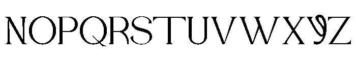 Saffya Font UPPERCASE