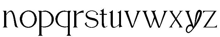 Saffya Font LOWERCASE