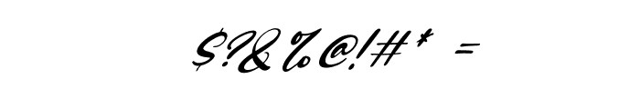 Saggitarius Italic Font OTHER CHARS