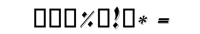 Sahar Italic Font OTHER CHARS