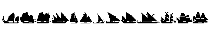 Sailing Ships Font UPPERCASE
