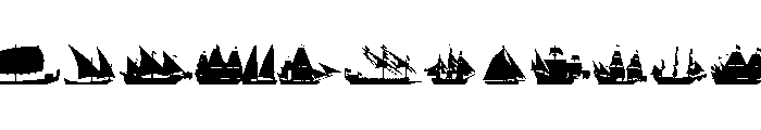 Sailing Ships Font UPPERCASE