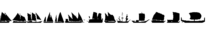 Sailing Ships Font LOWERCASE