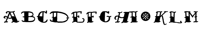 Sailor's Fat Tattoo Script Demo by Out of Step Font Company Font UPPERCASE