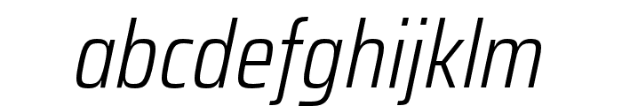 Saira Condensed Light Italic Font LOWERCASE