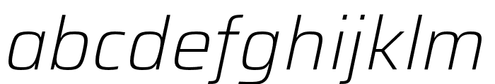 Saira ExtraLight Italic Font LOWERCASE