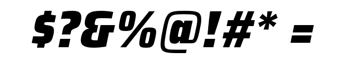 Saira SemiCondensed Black Italic Font OTHER CHARS