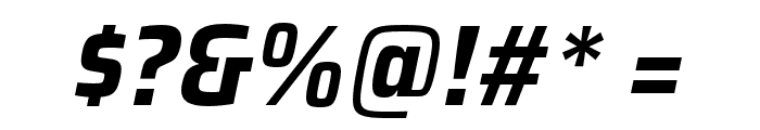 Saira SemiCondensed Bold Italic Font OTHER CHARS
