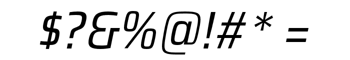 Saira SemiCondensed Italic Font OTHER CHARS