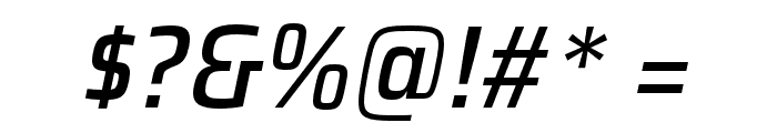 Saira SemiCondensed Medium Italic Font OTHER CHARS