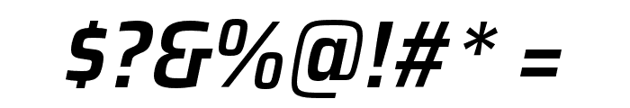 Saira SemiCondensed SemiBold Italic Font OTHER CHARS