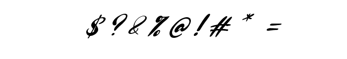 Sakura Italic Font OTHER CHARS