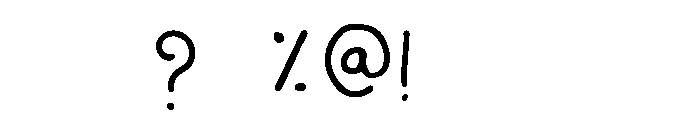 Salad Fingers Font OTHER CHARS