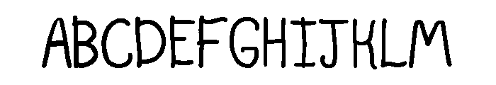 Salad Fingers Font UPPERCASE