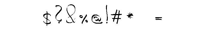 Salkin_Handschrift Font OTHER CHARS