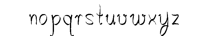 Salkin_Handschrift Font LOWERCASE