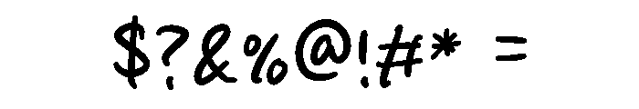 Salmon Bake Font OTHER CHARS