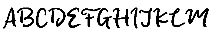 Salmon Bake Font UPPERCASE