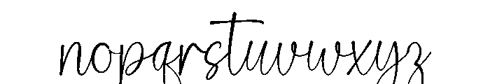 Salsabila Font LOWERCASE