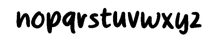 Salt Almonds Font LOWERCASE