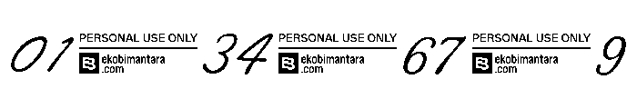Salt Blue Trial Script Font OTHER CHARS