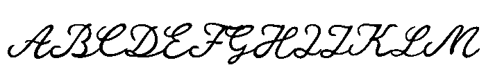 Salt Blue Trial Script Font UPPERCASE