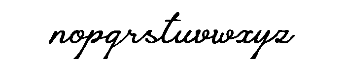 Salt Blue Trial Script Font LOWERCASE