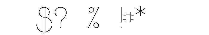 SaltTruckToTheStars Font OTHER CHARS