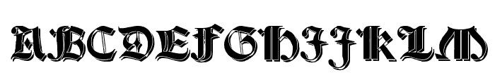 Salterio Shadow Font UPPERCASE